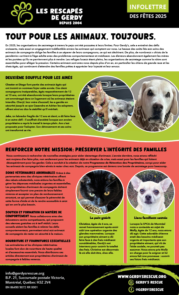 Gerdy's 2025 infolettre desfêtes